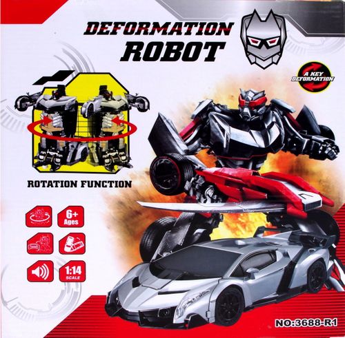 AUTO ROBOT 2W1 NA PILOTA 30CM TRANSFORMACJA 1:14 na Arena.pl