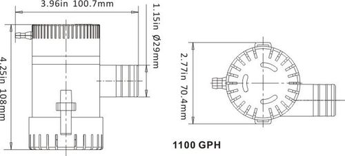 POMPA ZĘZOWA SEAFLO 12V 1100GPH 70L/MIN na Arena.pl