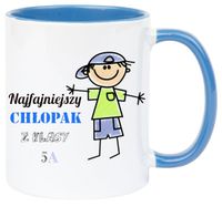 Kubek z nadrukiem prezent dla KOLEGI  z klasy z imieniem chłopca