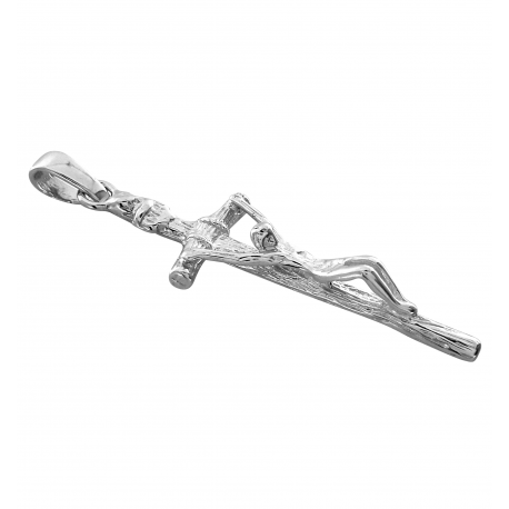 SREBRNY KRZYŻYK PAPIESKI Z UKRZYŻOWANYM JEZUSEM SREBRO PRÓBY 925 na Arena.pl
