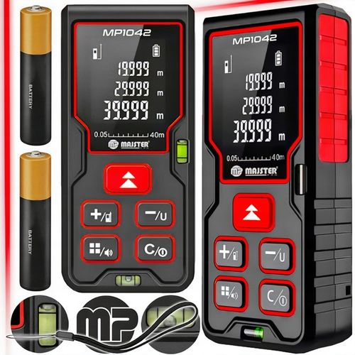 DALMIERZ LASEROWY 40M CYFROWY MIERNIK ODLEGŁOŚCI POZIOMICA LASEROWA na Arena.pl