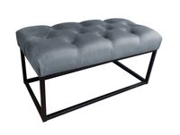Ławka CHESTERFIELD LOFT BL14 pufa podnóżek metal