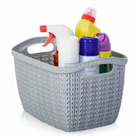 KOSZYK KNIT POJEMNIK DO ŁAZIENKI POKOJU KUCHNI 10L ORGANIZER SZARY