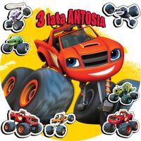 OPŁATEK NA TORT 20CM - BLAZE MONSTER TRUCK + IMIĘ + ! 15CM 18CM