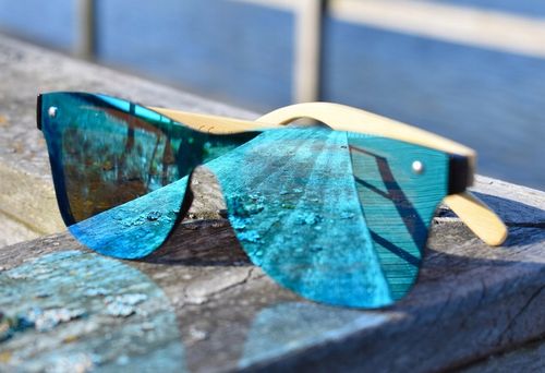 OKULARY PRZECIWSŁONECZNE LUSTRZANKI DREWNIANE na Arena.pl