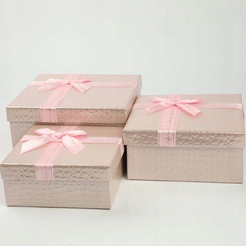 KPL 3 PUDEŁKA PREZENTOWE NA PREZENT URODZINOWY ŚWIĄTECZNY RÓŻNE ROZMIARY na Arena.pl