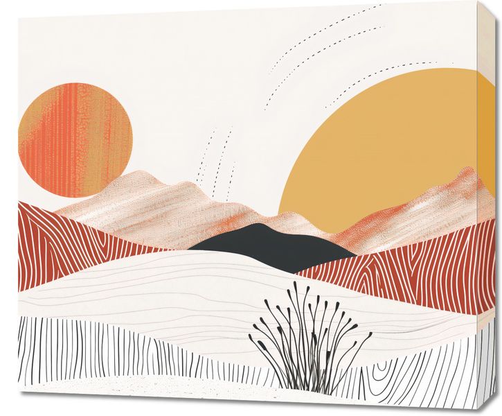 Obraz 70x60cm Roztańczone Słońce zdjęcie 1