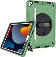 ZDJECIA Etui do iPad 10.2” Pancerne z Obrotową Podstawką Zielone