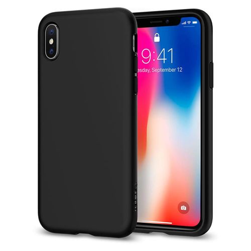 SPIGEN LIQUID CRYSTAL Apple iPhone X - MATTE BLACK na Arena.pl