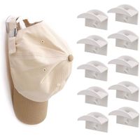 Białe Wieszaki Na Nakrycia Głowy 10Szt.