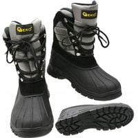 ŚNIEGOWCE BUTY ROBOCZE ZIMOWE WYSOKIE OCIEPLANE SZARE WODOODPORNE