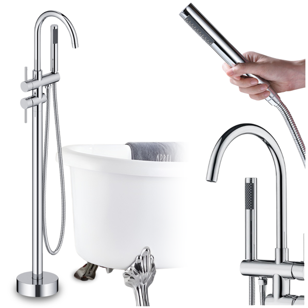 Bateria wannowa wolnostojąca chrom zdjęcie 1