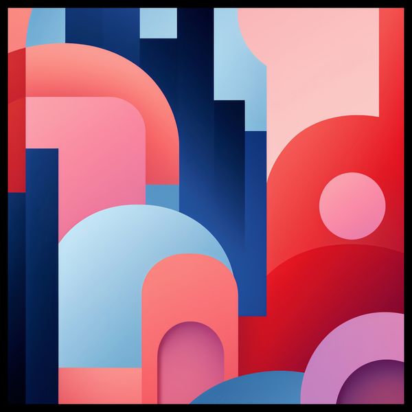 Plakat 50x50cm Miasto Kolorów zdjęcie 2