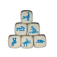 gra w kości erotyczna Divertysex Biały 25 Sztuk