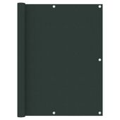 Parawan balkonowy, ciemnozielony, 120x300 cm, tkanina Oxford