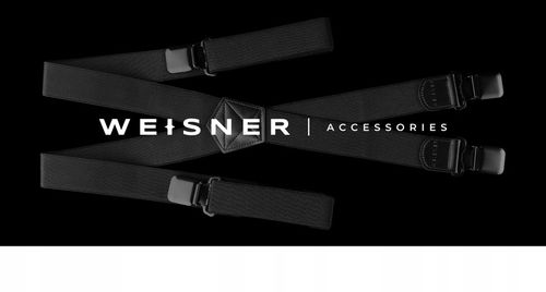 WEISNER X Black | ELEGANCKIE SZEROKIE SZELKI DO SPODNI GARNITURU NA na Arena.pl