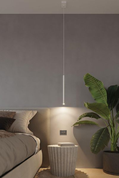 LAMPA wisząca STELLO SL.0465 metalowa OPRAWA zwis sopel tuba biała zdjęcie 5