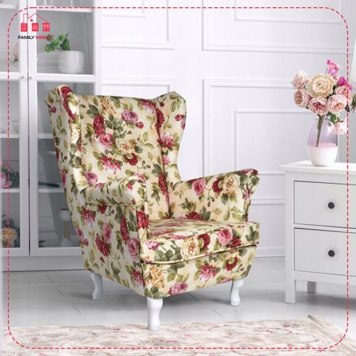 Fotel uszak ARI PRINT skandynawski Family Meble zebra czarny paski na Arena.pl