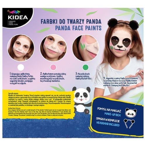 farbki do twarzy z opaską panda kidea na Arena.pl