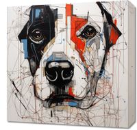 Obraz 50x50cm Przyrysowany Psiak