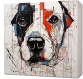 Obraz 50x50cm Przyrysowany Psiak