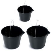 Wiadro budowlane gospodarcze z lejkiem 2x20L + 12L