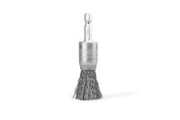szczotka pędzelkowa z bitem 1/4 drut stalowy fi17mm - sz db 17