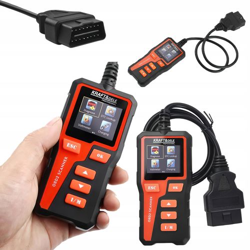 Tester Diagnostyczny Samochodowy LCD OBD II/EOBD Kraft&Dele na Arena.pl