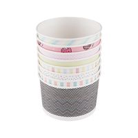 Mix misek papierowych na lody z nadrukiem 360 ml 25 szt.