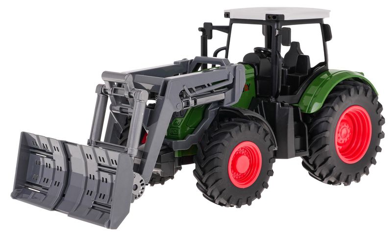 Zielony Traktor Ze Spychem zdjęcie 2