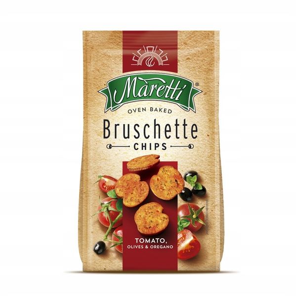 8x MIX Pieczone chlebowe krążki chipsy przekąska 70g Bruschette Maretti zdjęcie 9