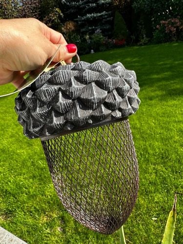 Nowoczesny wiszący KARMNIK ŻOŁĄDŹ dla ptaków na ziarno karmę taras na Arena.pl