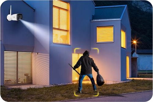 Kamera Zewnętrzna IP GSM 3G 4G LTE SIM 4MPx TUBOWA 4xZOOM METAL AUDIO LED na Arena.pl