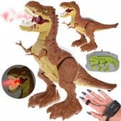 Dinozaur zdalnie sterowany gestem pilot RC 2w1 zieje ryczy świeci RC0625 B
