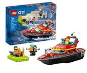LEGO City Łódź strażacka strażak z plecakiem odrzutowym 60373