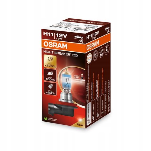 Osram żarówka H11 Night Breaker +220% do +150m +20% bielsze światło NOWOŚĆ na Arena.pl
