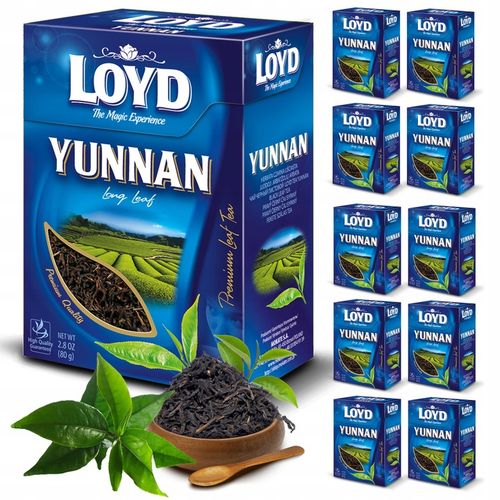 Chińska Herbata Czarna Liściasta Yunnan Long Leaf Bogaty Smak 80g LOYD na Arena.pl