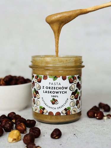 Pasta z orzechów laskowych 300 g - 100% orzechów, Bez Dodatków, na Arena.pl
