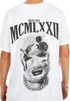 Brave Soul biała koszulka z grafiką r. L