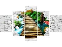 125X70CM ŚCIANA WIDOKIEM MOST DWÓJ OBRAZ NIESYMETRYCZNY