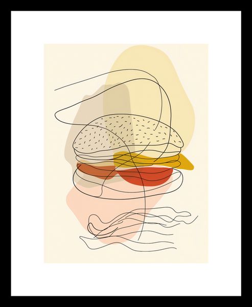Plakat 15x20cm Cieniutki Burger zdjęcie 3