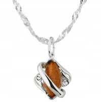 NASZYJNIK SREBRNY PIASEK PUSTYNI SREBRO 925