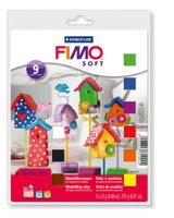 zestaw fimo dla początkujących 9 kolorów + akcesoria