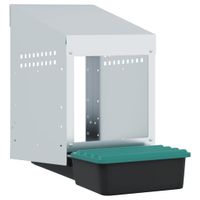 Kurnik 1-komorowy montowany na ścianie, ocynkowana stal