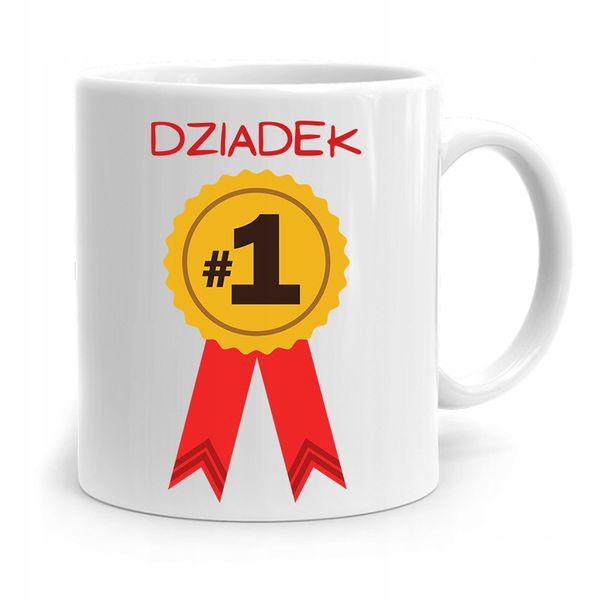 Kubek Prezent Dla Dziadka Dziadek Numer Jeden Z Nadrukiem Ze Zdjęciem zdjęcie 1