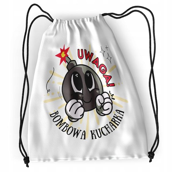 Plecak Dla Kucharki Sportowy Szkolny Worek Torba Z Nadrukiem Ze Zdjęciem zdjęcie 1
