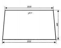 Szyba przednia - przód Massey Ferguson MF-235, MF-255 kabina POM Zamość