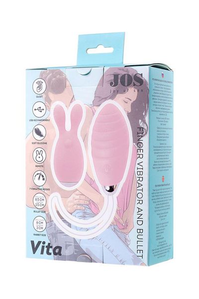 JOS VITA finger vibrating egg and vibrating attachment, silicone zdjęcie 10