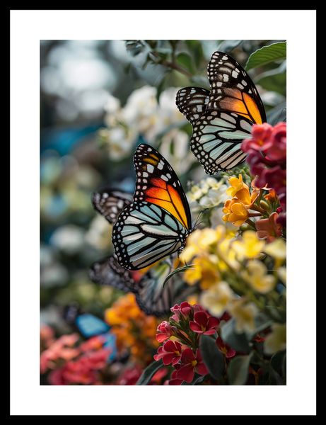 Plakat 25x35cm Motyle Na Łące zdjęcie 3