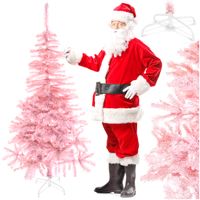 Choinka różowa ze stojakiem 160 cm